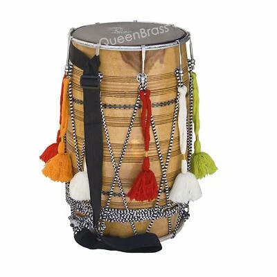 Sai Musical Punjab Bhangra Dhol Mango Wood Musical Instrument