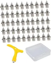 [QSTDGVPW] 50x Track Shoe Spikes Track and Field Running Spikes 1/4 inch Lighter Weight Spikes