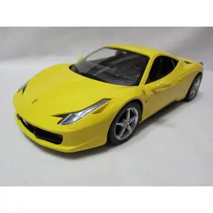 【KENTIM 玩具城】1:14(1/14)全新原裝法拉利FERRARI 458 ITALIA黃色授權RASTAR遙控車