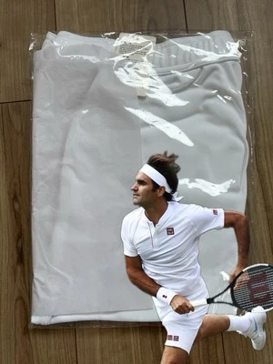 Rare! NWT : Roger Federer UNIQLO 2018 Wimbledon Shorts size:L RF