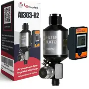 LE LEMATEC Air Compressor Filter and Digital Air Pressure Gauge. Air Regulato...