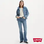 【LEVIS 官方旗艦】WEDGIE 高腰修身 排釦 靴型牛仔褲 / 精工輕藍染刷白 / 女生牛仔褲 人氣新品 A8710-0002