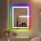 Intelligent Disp Bluetooth LED Bathroom Mirror Front Lights 11 Modes RGB Backlit
