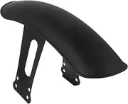 COMPUKAS Motorcycle Front Mud Flap Guard Retro Design Cover for Cafe Racer Off Road Bikes Durable Black Splash Shield Compatible with Multiple Models