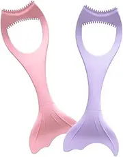 DRESSOOS 2pcs Eye Makeup Aid Mascara Eyelash Tool for Mascara Angled Lash Makeup Tool Smudge Eye Lashes Liner Sticks Reusable Eyelash Applicator Brush Black Eyelid Eyeliner Silica Gel