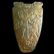 Narmer Palette Hierakonpolis Egyptian Pharaoh king wall sculpture relief plaque