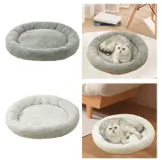 Dog Cat Bed Comfortable Snooze Soft Plush Round Pet Bed for Cats Dog Kitten