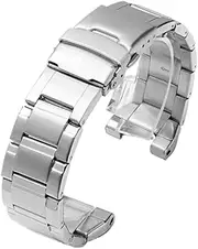 [PnterLoce] Strap fit for Casio G-Shock GST-W300/400G B100 S310 S120 S110 W110 Men Stainless Steel Metal Replacement Watch Band Bracelet Chain