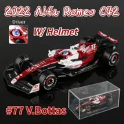 Bburago 1:43 F1 2022 Alfa Romeo C42 #77 V.Bottas Racing Model Car Diecast Toy