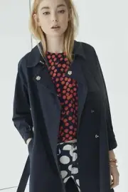 Rebeccaminkoff Cece Coat, Size Small Indigo