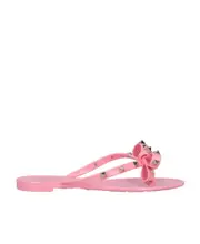 Valentino Garavani Rockstud Almond Toe Thong Sandals 37,39 Pink