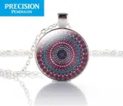 Silver Mandala "Knowledge" Metal Pendant Necklace Cosmic