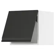 METOD wall cabinet horizontal, white/Upplöv matt anthracite, 40x37x40 cm