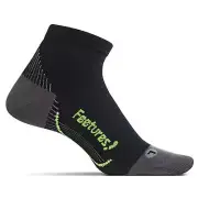 Feetures! Plantar Fasciitis Compression Sock - Black (Quarter)