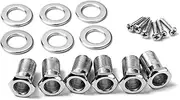 JEWEDECO Strong Metal Guitar Tuning Pegs 6pcs Sealed Inline Tuning Keys Thread Bushing for Guitar Machine Heads
