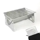 Mini Portable Charcoal Grill,Small BBQ Grill Tabletop Fire Pit for Camping Pa...
