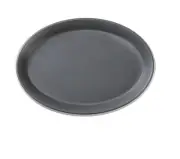 Yanco China DI-411 Discover Grey Melamine 11" x 7.75" Oval Plate - 1 Doz