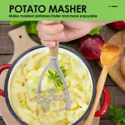 Potato Masher with Ergonomic Handle Non Stick Potato Press Double Arc xiMYJ