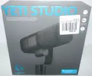 New Logitech Yeti Studio 988-000563 Active Dynamic XLR Broadcast Microphone-Blac