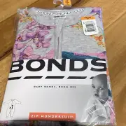 Bonds Zip Wondersuit Zip Orchids Pattern Size 00 BNWT Baby Girl