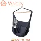 Gardeon Hammock Swing Chair Grey With 2 Cushion