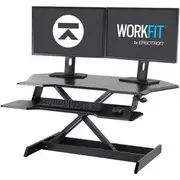 Ergotron WorkFit\u00AE Corner Standing Desk Converter Sit-Stand Desk Workstation