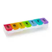 XL Weekly Pill Organizer Arthritis Friendly, Travel 7 Day Pill Box Case,Large...