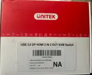 2X2 Dual Monitor HDMI KVM Switch 4K 60Hz 2 Port USB KVM Switcher for 2 Computers