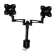 Two-Screen 10-25" Desk Monitor TV Plasma LED LCD Work Mount