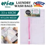Large Laundry Wash Bag Washing Aid Zipper Mesh Clothes Bra Socks Delicate 33x48