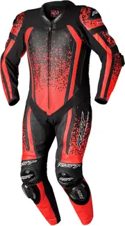 RST Pro Series Evo Airbag One Piece Motorcycle Leather Suit, black-red, Size 2XL for Men Black Red