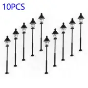 10Pcs Model Railway Train LED Lamp Light Post Street Lights Set N Scale 1: 160