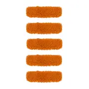 SOGA 5X 50x12 Orange Microfiber Flat Mop Floor Cleaning Pads Rotating Dust Remover