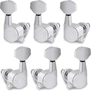 Bogart Locking Guitar String Tuning Pegs Sealed Machine Heads Tuners Tuning Keys 3 Left 3 Right for Electric Guitar or Acoustic Guitar Chrome. TP 21-CR-3L 3R-1