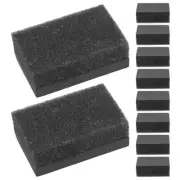 10 Pcs Disposable Shoe Polish Black Clear Boot Cleaning Kit Polishing Cloth