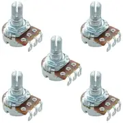 5 x 1K Logarithmic 16mm Potentiometer Solder Lugs