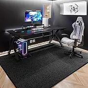 AYO Chair Mat, Carpet Compatible, 51.2 x 63.0 inches (130 x 160 cm), PVC Mat, Floor Protection Mat, Scratch Resistant, Dent, 0.2 inch (4 mm), Anti-Slip, Desk, Chair, Washable, Office Home Protection
