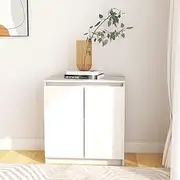Side Cabinet White 60x36x65 cm Solid Wood Pine Dining Storage