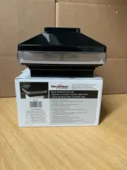 Deckorators 4x 4 5-Lumen Solar Black LED Post Cap Light (6500 K)