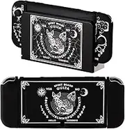 CasosexploreLab Case Shell Compatible with Nintendo Switch OLED Aesthetic Tarot Protective Cover for Nintendo Switch Joycon Controller Soft TPU Grip Dokable Case Carrying Cover Switch Accessories