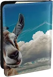 [JEJEA] Goat Print Travel Organizer Credit Cards Case Passport BookPassport Holder Cover Wallet forTraveling,, Black, One Size