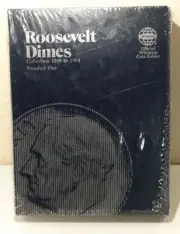 Blue coin folder Roosevelt Dimes # 1 Album 9029 Whitman Holder 1946-64