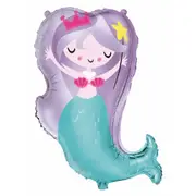 Mermaid Queen Supershape Helium Balloon 73cm