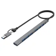 USB 2.0/USB 3.0 HUB Docking Adapter 5Gbps High Speed Transmission2516