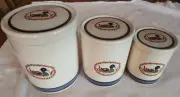 Vintage EPOCH American Decoy by Noritake Duck 3 Canisters With Lids Set Korea