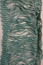 2 1/4" Nile Blue Chainette Fringe Trim, BTY,HDT 106