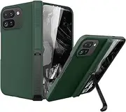 [YQODSZ] for Google Pixel 9 Pro Fold Case with Kickstand, All-Inclusive Stand Case with Hinge Protection Screen Protector Scratch-Resistant Protective Cover for Google Pixel 9 Pro Fold Green