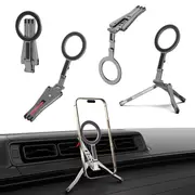 ZLOS Magnetic Car Mount Tripod Phone Holder All-in-one Handheld Secure Foldable Grip