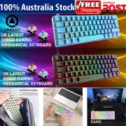 Wired 60% Mechanical Keyboard 19 RGB Chroma LED Backlit Gaming Keyboard Type-C