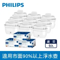在飛比找蝦皮商城優惠-【Philips飛利浦】AWP211濾水壺濾芯 9入-通用(